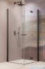 Radaway Nes Brushed GunMetal KDD B / KDD I kabina 80x80cm prawa szczotkowany grafit przejrzyste 10024080-92-01R/10015080-92-01L